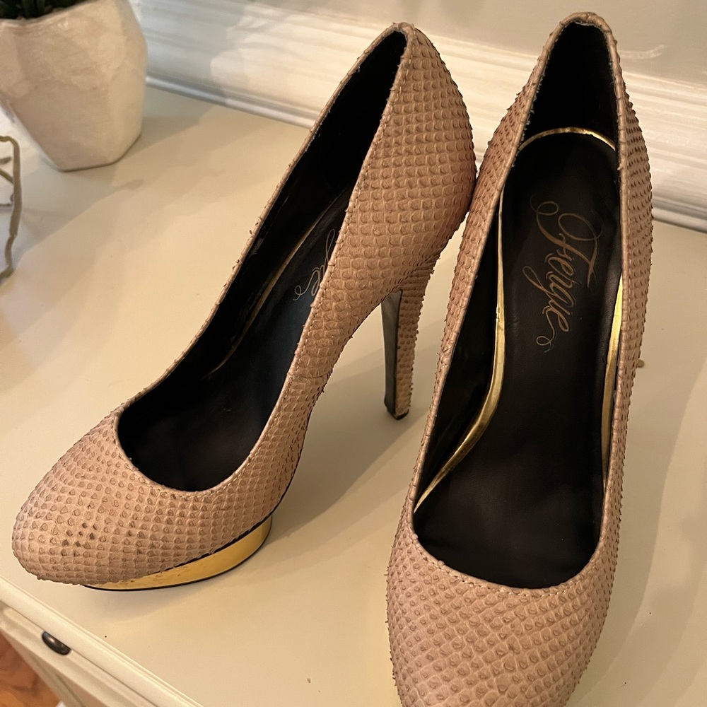 Nude Platform Heels